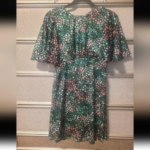 Cute Green Print Dress